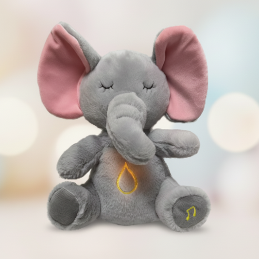 doudou bébé éléphant respire