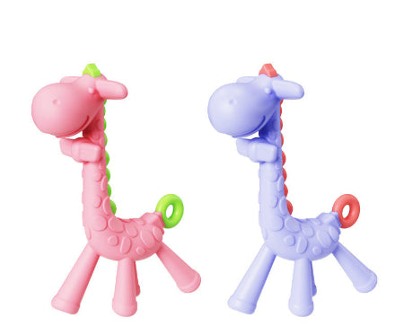 girafe rose bleu