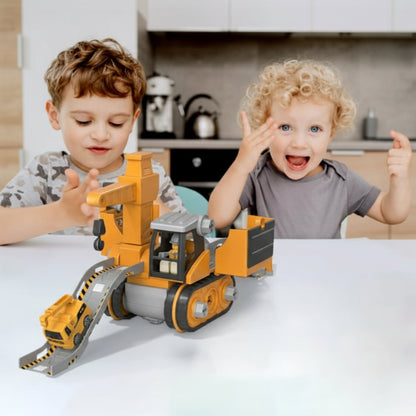 jeu de construction véhicule deux enfants