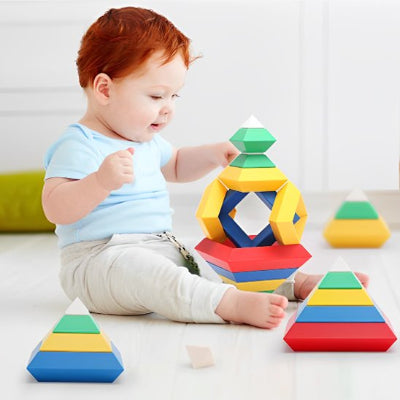 jeux construction coloré bébé