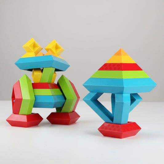 jeux construction coloré fillette