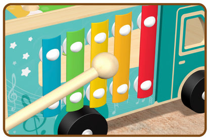 jeux montessori camion ferme xylophone