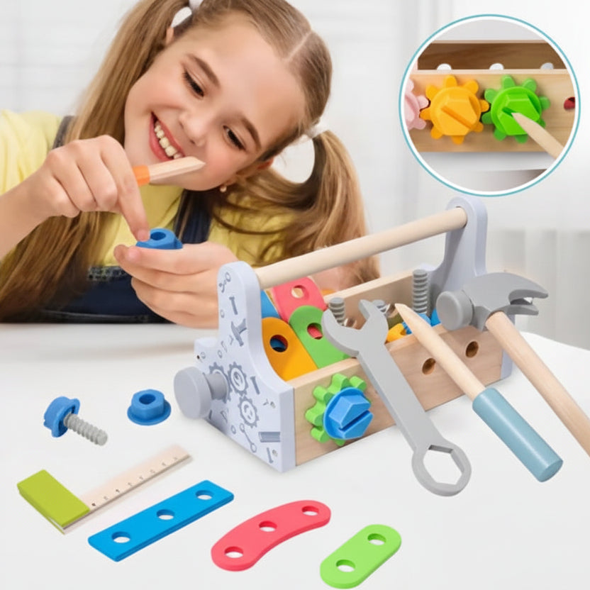 jouet construction fille jouant