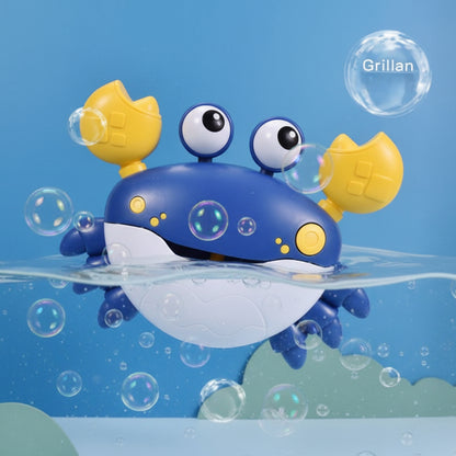 jouet de baignoire bébé crabe bleu bulles
