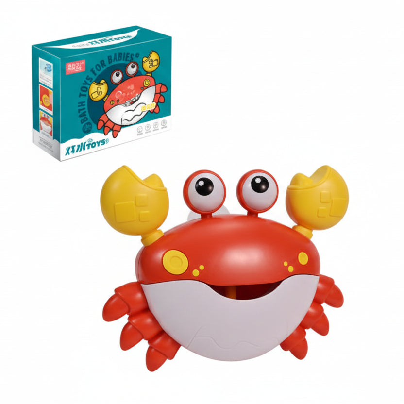 jouet de baignoire bébé crabe rouge avec son emballage