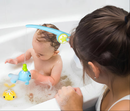 jouet de baignoire bébé enfant montre bébé canne peche baignoire