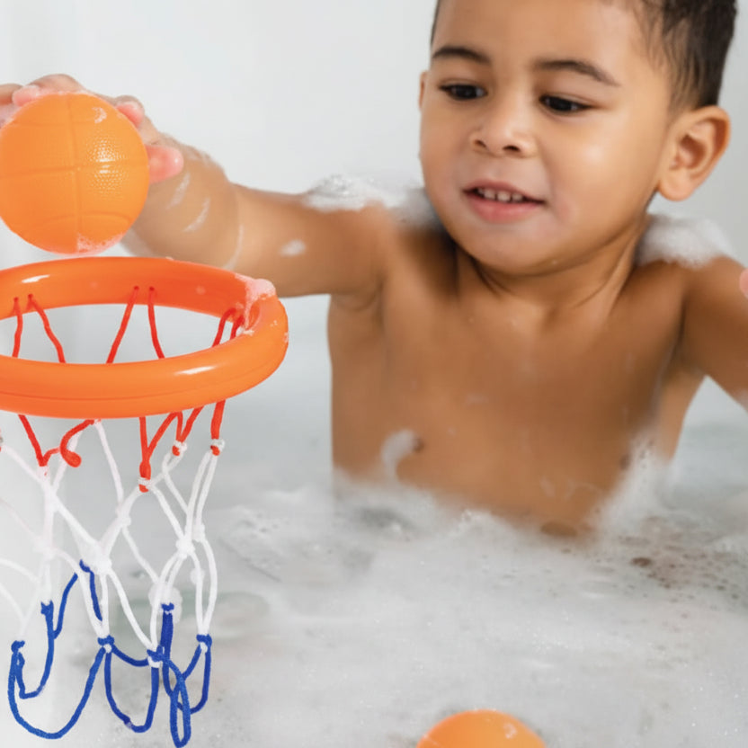 jouet de baignoire bébé panier de basket garçon