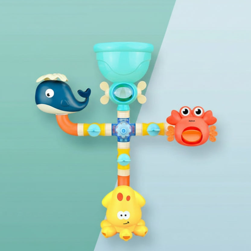 jouet de baignoire bébé tourniquet baleine crabe piauvre
