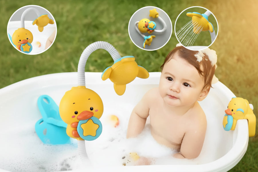 jouet de bain bébé canard bain mousse