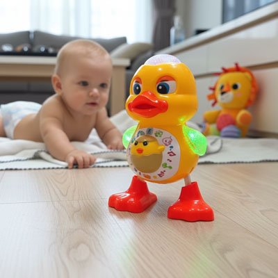 Jouet eveil bebe a plat ventre