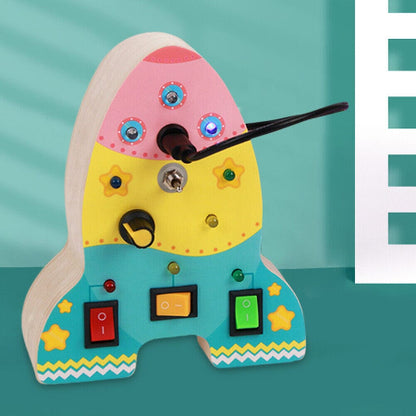 jouet montessori fusee multicolor