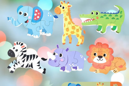 puzzle montessori animaux forêt