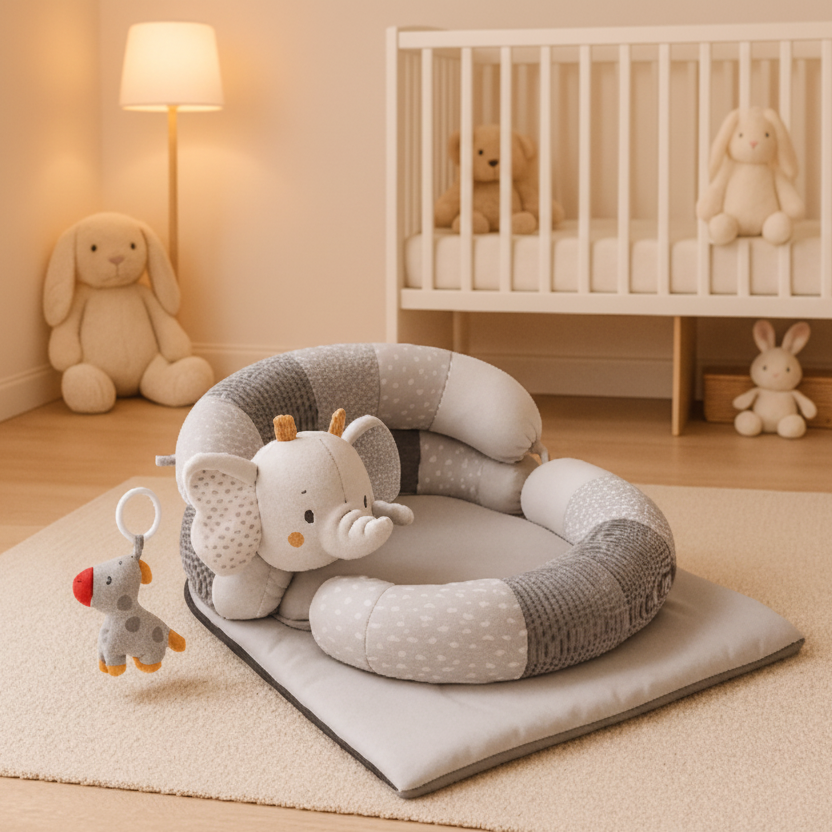 tapis d éveil bébé élephant dans chambre
