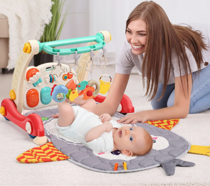 tapis éveil bébé hibou avec maman