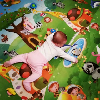 tapis éveil bébé jungle chiffres