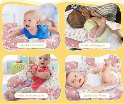 tapis éveil bébé rose possibilités