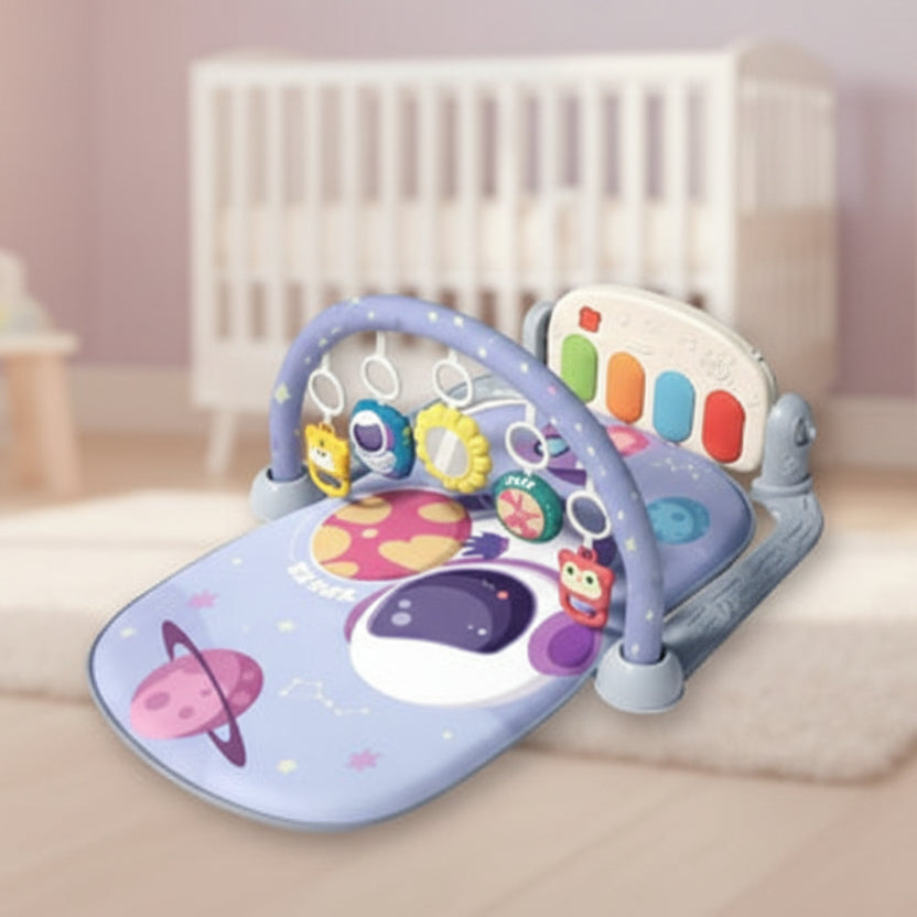 tapis éveil lilas univers planète