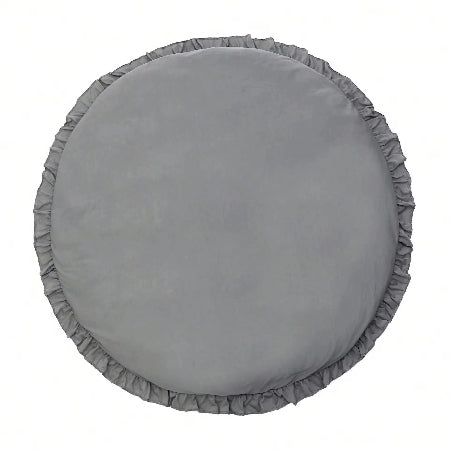 tapis éveil rond gris
