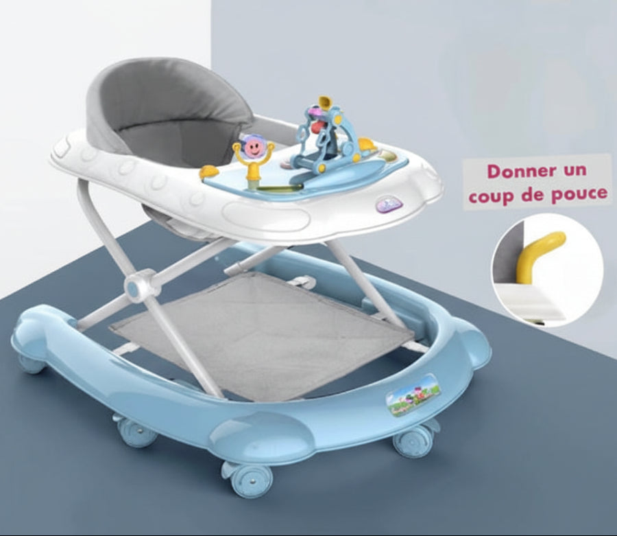 trotteur bébé bleu