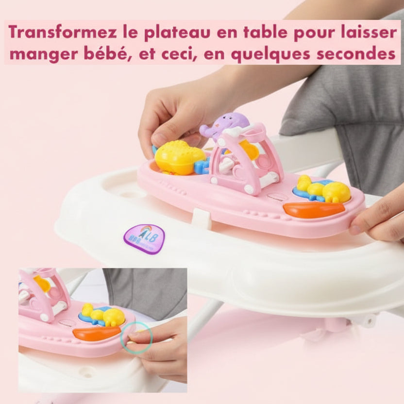 trotteur bébé plateau amovible