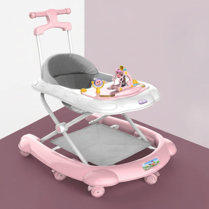 trotteur bébé rose