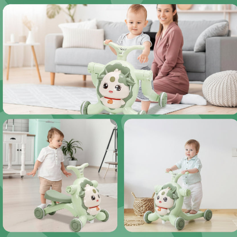 trotteur bébé trois en un avec enfants